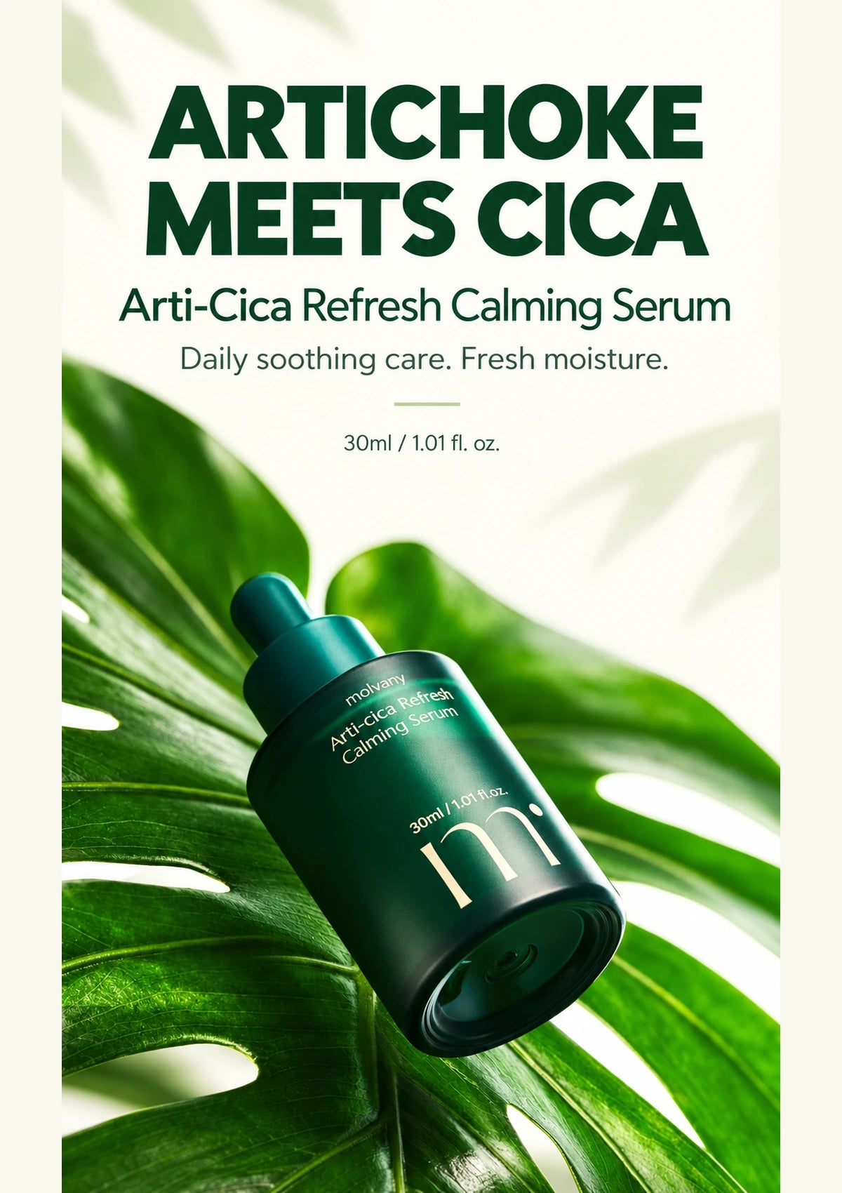 MOLVANY Arti-Cica Refresh Calming Serum 30ml with artichoke and Centella asiatica